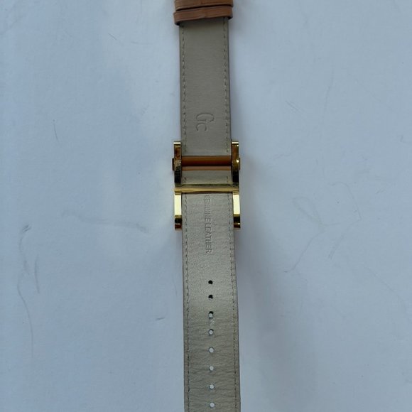 GC Guess Collection Genuine Leather Swiss Made Stainless Steel Watch